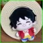 PS1 ONE PIECE Monkey D. Búp bê sang trọng Luffy Plushie có mũ rơm Túi dễ thương Charm SP1