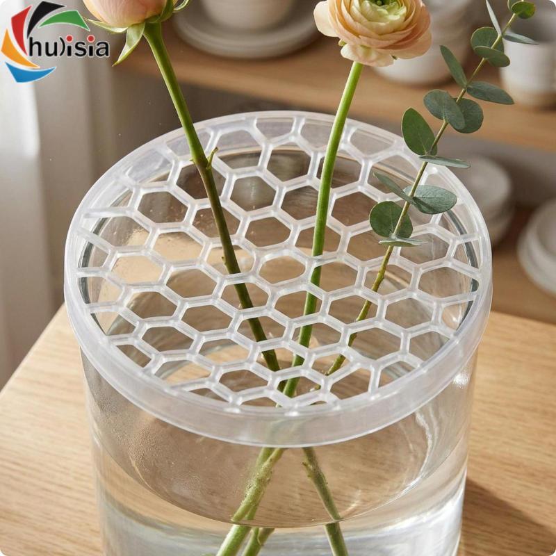 Chulisia Silicone Hoa Ếch Tròn Tổ Ong Lưới Hoa Bình Lưới Lắp Dễ Dàng Vệ Sinh Trang Trí Phụ Kiện Có Thể Giặt Được