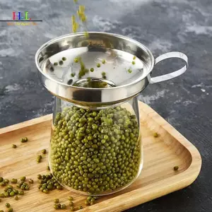 HL Rất Phổ Biến 2 Kích Thước Thép Không Gỉ Miệng Rộng Đóng Hộp Phễu Salad Đầm Chất Lỏng Phễu Phễu Lọc Dụng Cụ Nhà Bếp Tiện Ích LMWU