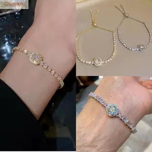 Vòng tay mô phỏng OUSXA, Vòng tay sáng có thể điều chỉnh, Thể hiện không gây dị ứng Trang sức thời trang cá tính tinh tế Quà tặng sinh nhật