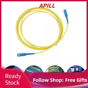 Apill Cáp nhảy sợi quang FILFEEL SC-SC Chế độ đơn 9,84ft () Áo khoác PVC màu vàng Ferrule bằng gốm Suy hao chèn thấp Độ lặp lại cao