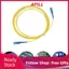 Apill Cáp nhảy sợi quang FILFEEL SC-SC Chế độ đơn 9,84ft () Áo khoác PVC màu vàng Ferrule bằng gốm Suy hao chèn thấp Độ lặp lại cao