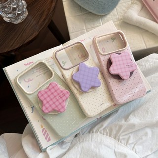 [Sheren] Ốp điện thoại Dopamine Star màu tương phản Thích hợp cho i17 16 15 14 13 12 11 pro max Vỏ bảo vệ chống sốc