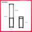 Tay cầm bằng kính thiên văn, Tay cầm vali, Tay cầm kim loại thay thế, Tay cầm bằng kính thiên văn DIY, Cần sắt có thể gập lại để sửa chữa, thay thế và cải tiến nhà cửa Wo