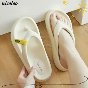 Dép xỏ ngón NICOLOO, Dép đế dày, Dép mềm mại thời trang EVA mát mẻ trong nhà