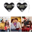 XE Ô TÔ ATMOSPHERE LIGHT Đèn hình trái tim chạy bằng năng lượng mặt trời Đèn trang trí đa năng cho nội thất ô tô Trang trí cửa sổ ngoại thất Đèn chiếu sáng xung quanh ban đêm Phụ kiện trang trí tự động