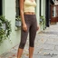 Quần Capris Nữ In Chấm Eo Co Giãn Quần Crop Slim Fit Cho Hàng Ngày Thường Ngày