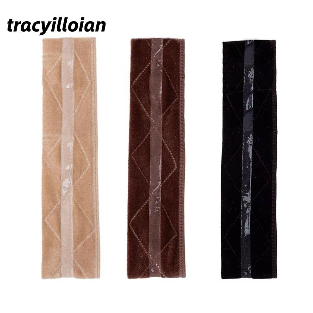 Dây buộc tóc giả TRACEILLOIAN, Dây đeo cố định nhung mềm chống trượt bằng silicon, Dụng cụ trang điểm có thể điều chỉnh Băng đô silicon thoải mái đa năng cho tóc giả phía trước ren