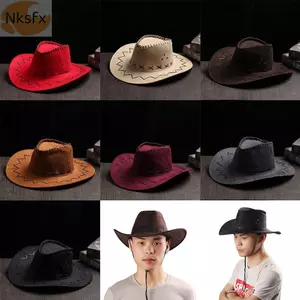 Mũ cao bồi NKSFX Da lộn nam nữ Polyester