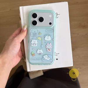 Phone Case For iPhone 17 Pro Max 16 15 Cute TPU Transparent Cat Skin Friendly Aesthetic Korean Cute