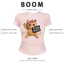 BOOM Áo Baby Tee Nữ Cotton Ôm Body-Áo Thun Ngắn Tay Y2K In Hình PhongCách Mùa Hè, Cổ Tròn Hàng Đầucách hàn quốc phong236