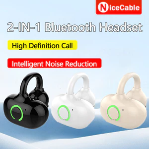 Kẹp tai 2 trong 1 Thiết kế tai Máy trợ thính Bluetooth Giảm tiếng ồn thông minh Cuộc gọi độ phân giải cao Tuổi thọ pin dài Tai nghe Bluetooth dành cho người cao tuổi