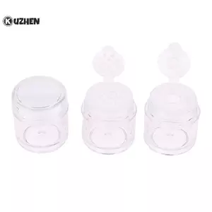 KUZHEN 5ML Chai Trong Suốt Nhựa Chia Chai Bột Rời Chai Phấn Mắt Chai AS Chất Liệu Trang Trí Móng Tay 1 / 3 / 12 Lỗ HOT