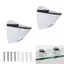 TRTR 2 Chiếc Kẹp Thủy Tinh Kim Loại Có Thể Điều Chỉnh Gỗ / Kệ Kính Braets Treo Tường Kẹp Nổi Chống Trơn Trượt Kệ Hỗ Trợ Kẹp Phân Vùng VN