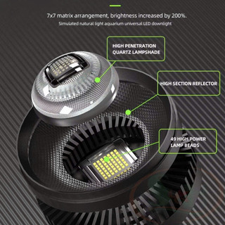 Đèn KaoKui KK70 Pro RGB 70w Đỏ Cá Không Đỏ Nước. Có Thể Điều Chỉnh Qua App Điện Thoại