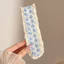 Băng đô Velcro hoa Tulip, Băng đô có thể điều chỉnh viền ren, Phụ kiện tóc chống trượt để rửa mặt, trang điểm, mặc hàng ngày cho nữ