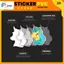 Decal GIÁ TIỀN 3D dán_trang trí tường, chống nước không bay màu,decal dán tủ, decal dán kính,xe đẩy,laptop...-cắt bế sẵn