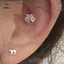 1 Đôi Opal Mèo Móng Vuốt Xương Tai Móng Tay Xoắn Ốc Bông Tai Dành Cho Nữ Tiệc Bé Gái Món Quà Trang Sức Mỹ Mới [Mina]