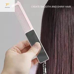 Lược gấp PPY ABS Tính năng nhỏ gọn Gương tính năng để chải lông nhanh