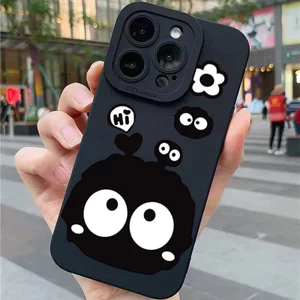 Ốp lưng iPhone họa tiết than bánh nhỏ, ốp silicon bảo vệ camera - iP 7/8/X/XS/XR/11/12/13/14/15/16/17/Plus/Air/Pro/Max