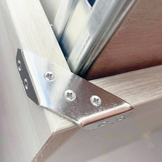 Đầu nối góc nội thất bằng thép không gỉ đa năng - Giá đỡ cố định hình tam giác có vít