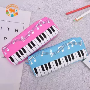 CANAMEK Ghi Chú Âm Nhạc Piano Bàn Phím Bút Chì Túi Dung Tích Lớn Văn Phòng Phẩm Văn Phòng CSF