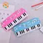 CANAMEK Ghi Chú Âm Nhạc Piano Bàn Phím Bút Chì Túi Dung Tích Lớn Văn Phòng Phẩm Văn Phòng CSF
