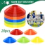 20 Chiếc Nón Đĩa Bóng Đá Bền Nhanh nhẹn Huấn Luyện Bóng Đá Nón Cho Bóng Rổ Bóng Đá Trượt Băng