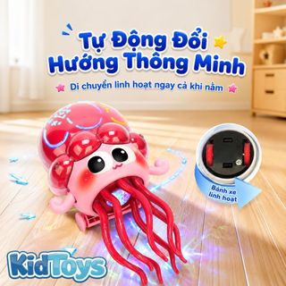 Bạch Tuộc Nhảy Múa KidToys Có Đèn Nhạc - Tự Động Chuyển Hướng Khi Gặp Vật Cản