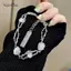 AqToCna Kiss Trang Sức Kpop Thép Titan Mặt Trăng Vòng Tay Nữ Y2K INS Thời Trang Hàn Quốc sel Mặt Dây Chuyền Vòng Tay Pulseras Quà Tặng AqToCna