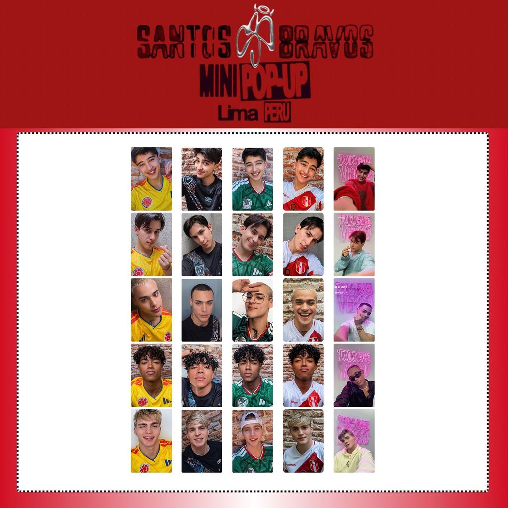 SQ3 5 Cái / bộ SANTOS BRAVOS LOMO Card STBV Mini Pop-up Bưu Thiếp Bộ Sưu Tập KPOP Star Ngoại Vi QS3