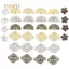 PNPIA- 100 Chiếc Hoa Filigree DIY Phụ Kiện Kim Loại Thủ Công Đầu Nối Để Làm Đồ Trang Sức
