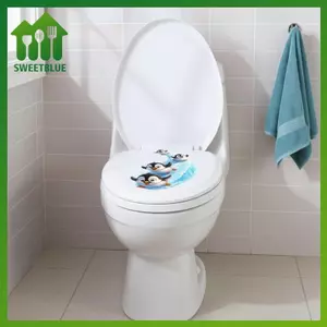 SWEET Phòng tắm gia đình Chim cánh cụt Stier Decal trượt chống nước để trang trí nhà vệ sinh n