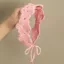 THEGIRL8B Băng Đô Dệt Kim, Pháp Retro Móc Hoa Tóc, Hoa Ngọt Ngào Phong Cách Nông Thôn Mục Vụ Dài Đan Turban Du Lịch
