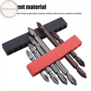 Hooudou 4 10 / 12 Lỗ Tua Vít Bit Giá Đỡ Cao Su Mềm Sắp Xếp 1 / 4 Inch Lục Giác Tua Vít Đầu Khoan Bit Đứng Trường Hợp Điện Dụng Cụ VN