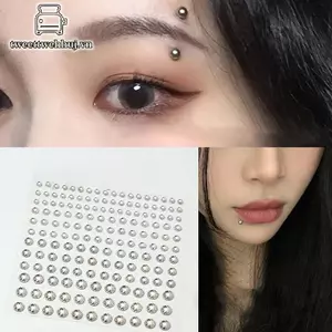 Nhíp 180 Chiếc Mũi Pha Lê Không Xuyên Giả Sti Trên Cơ Thể Đá Quý Lấp Lánh Môi Kim Cương Giả Cho Lễ Hội Mặt Trang Sức Khiêu Vũ Trang Điểm VN
