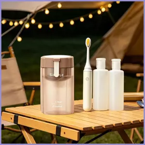 Chai du lịch cho đồ dùng vệ sinh 4 trong 1 Chai đựng dầu gội 50ml có thể tái sử dụng có bàn chải đánh răng cho mueadsyvn