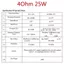 WANYEDI 1 Loa cộng hưởng toàn dải, Trình điều khiển loa rung 2 Inch 4ohm 25W, Loa trầm Vibro 50mm bền bỉ Tăng cường âm thanh Bass