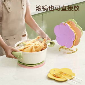 Tấm Cách Nhiệt Đa Năng Silicon Bàn Thảm Chống Thấm Nước Chống Dầu Coaster Món Ăn Thảm Chịu Nhiệt Độ Cao Chống Cháy Nồi Thảm Treo Kệ 8B