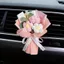 Hoa Ô Tô Mini Dệt Bó Hoa Hoàn Thành Handmade Hoa Hồng Móc Hoa Bạn Gái Giả Hoa Ngày Lễ Tình Nhân Đi Kèm Sinh Nhật Móc Bó Hoa