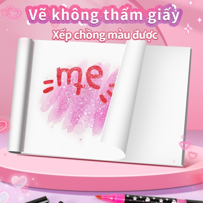 Bút dạ màu acrylic marker đầu cọ màu nước 48/96 màu cho bé học tập người lớn sáng tạo nghệ thuật