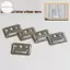 Hooudou 100 Chiếc Kẹp Tường WPC Kẹp Kim Loại Cho Wpc Treo Tường Và Trần Sáo Tấm ốp Chỉ Trong Nhà Và Ngoài Trời Nhiều Kích Cỡ VN