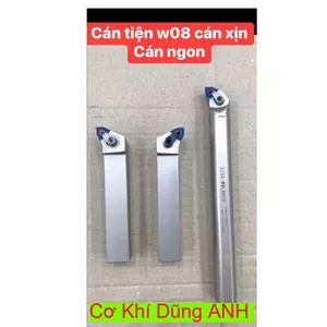 Bộ cán tiện W08 thép trắng thép xịn lắp chip w08 cán ngon tiện ngọt