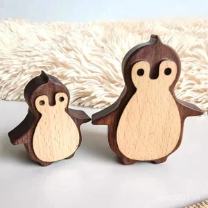 Bắc Âu ins Nhật Ký Phòng Trẻ Em Ngăn Kéo Tủ Quần Áo Tủ Sách Tay Nắm Cửa Dễ Thương Sáng Tạo Động Vật Chim Cánh Cụt Móc BMC2