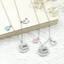 Bộ mặt dây chuyền khâu hợp kim kẽm tươi mát đơn giản Thích hợp cho nam giới Quà tặng nữ