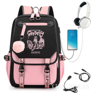 Vận Chuyển Nhanh KATSEYE Gnarly In Ba Lô Hợp Thời Trang Trường Học Túi Daypack Dành Cho Học Sinh Bé Trai Bé Gái