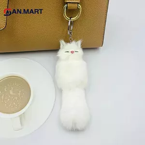 AN.MART Trang Sức Thời Trang Dễ Thương Sang Trọng Nhỏ Cáo Móc Khóa Người Phụ Nữ Túi Mặt Dây Chuyền Quà Tặng Sáng Tạo Đồ Trang Trí Móc Khóa VN