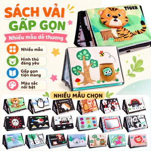【SKISOPGO】Sách Vải Hỗ Trợ Tập Lẫy,Và Phát Triển Giác Quan Cho Bé,Đồ Chơi Phát triển Giác Quan,Tummy Time Book