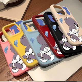 Ốp lưng iPhone cao cấp chống sốc họa tiết da mềm họa tiết Tom - iP X/XS/11/12/13/14/15/16/17/Plus/Pro/Max/Air