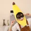 THEGIRL8B Mũ Chuối Vàng, Sáng Tạo Dễ Thương Sang Trọng Mũ Trái Cây, Phụ Kiện Trang Phục Hoạt Hình Ngộ nghĩnh 60cm Chuối Đầu Lễ Hội